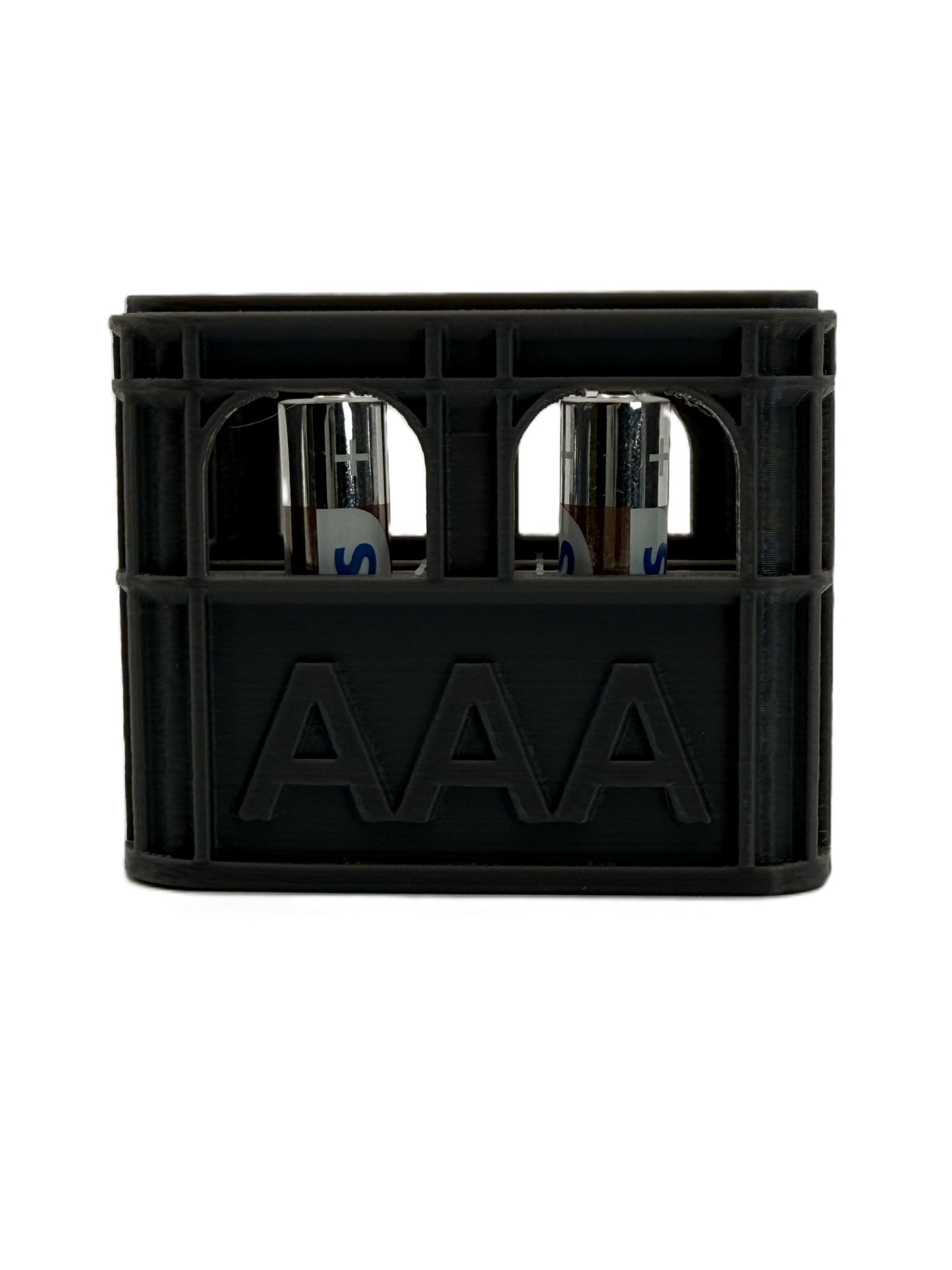 Batteriholder – Ølkasse Design (Stabelbar)