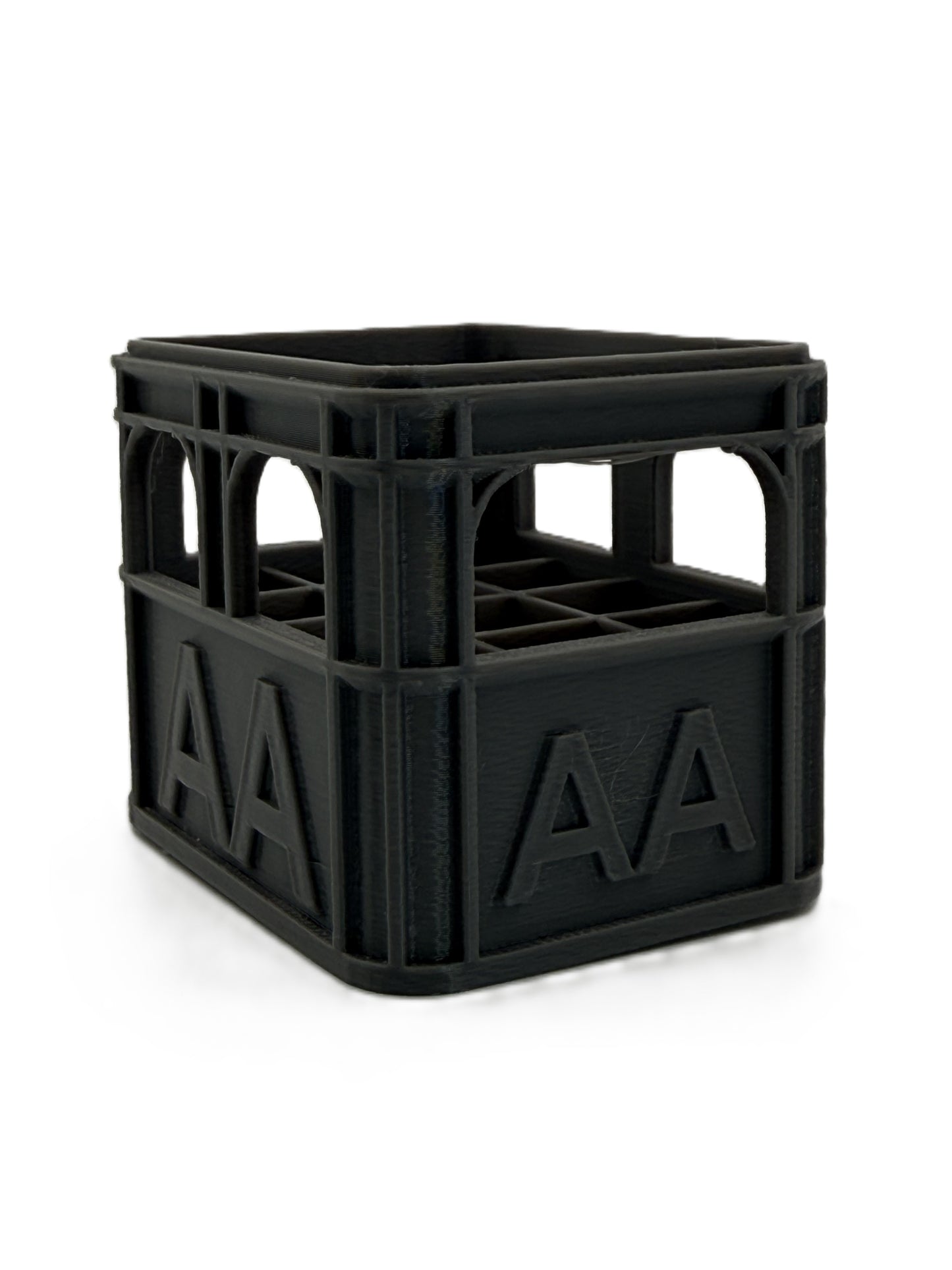 Batteriholder – Ølkasse Design (Stabelbar)