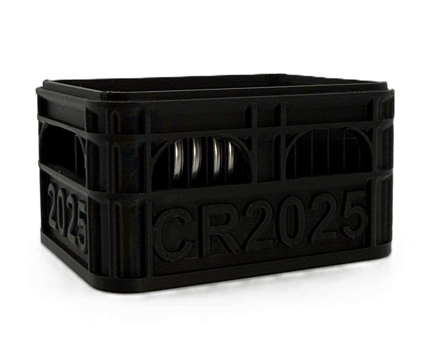 Batteriholder – Ølkasse Design (Stabelbar)