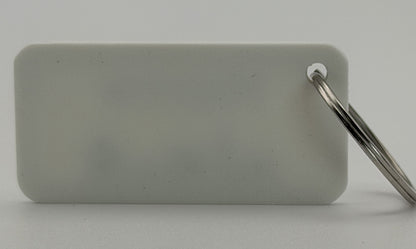 Personalized keychain with city name