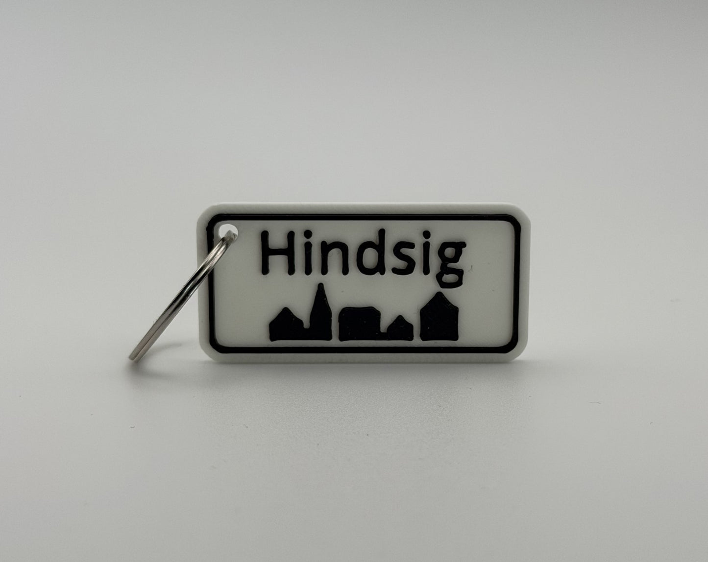 Personlig nøglering med bynavn