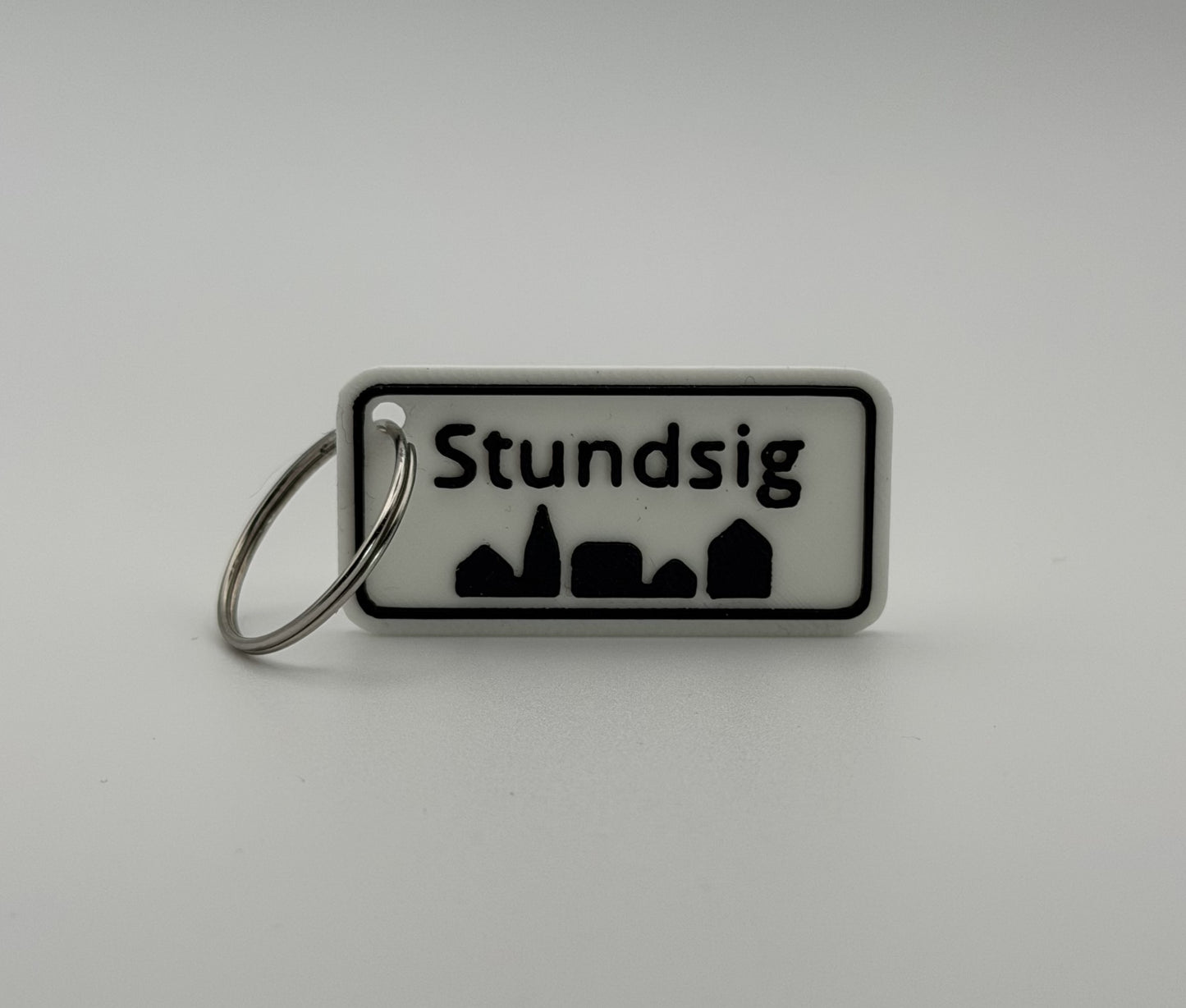 Personlig nøglering med bynavn